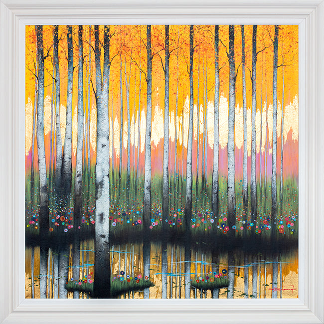Dale Bowen -  'Birch Forest I' - Framed Original Art