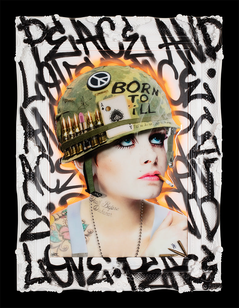 JJ Adams & Ghost - 'Full Metal Vandal (VIII)' Collaboration - Framed Originals'