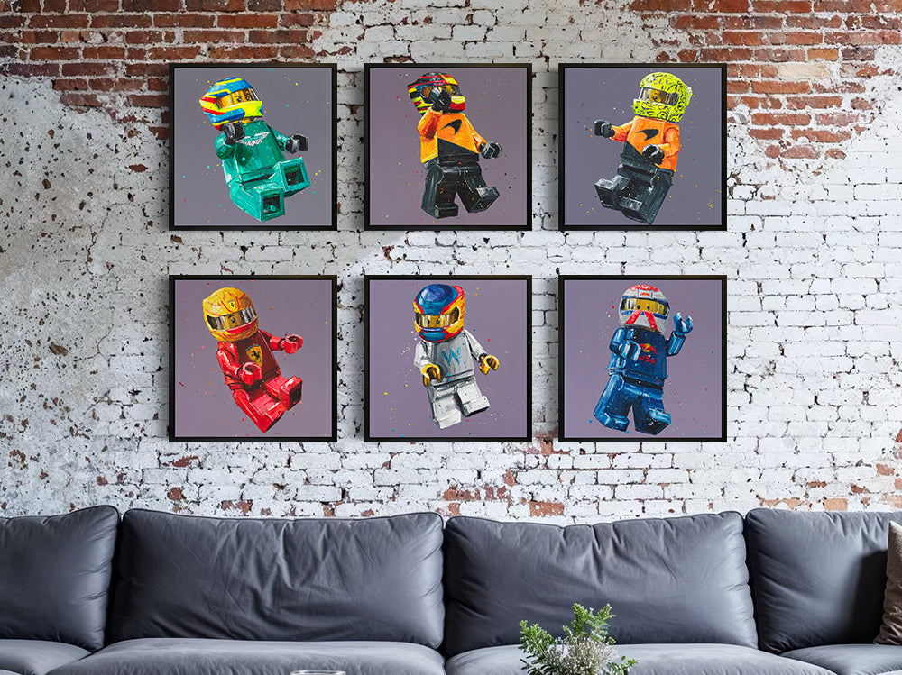 Paul Oz - 'Lego Lewis' - Wall Of Champions - Mini-Square Edition