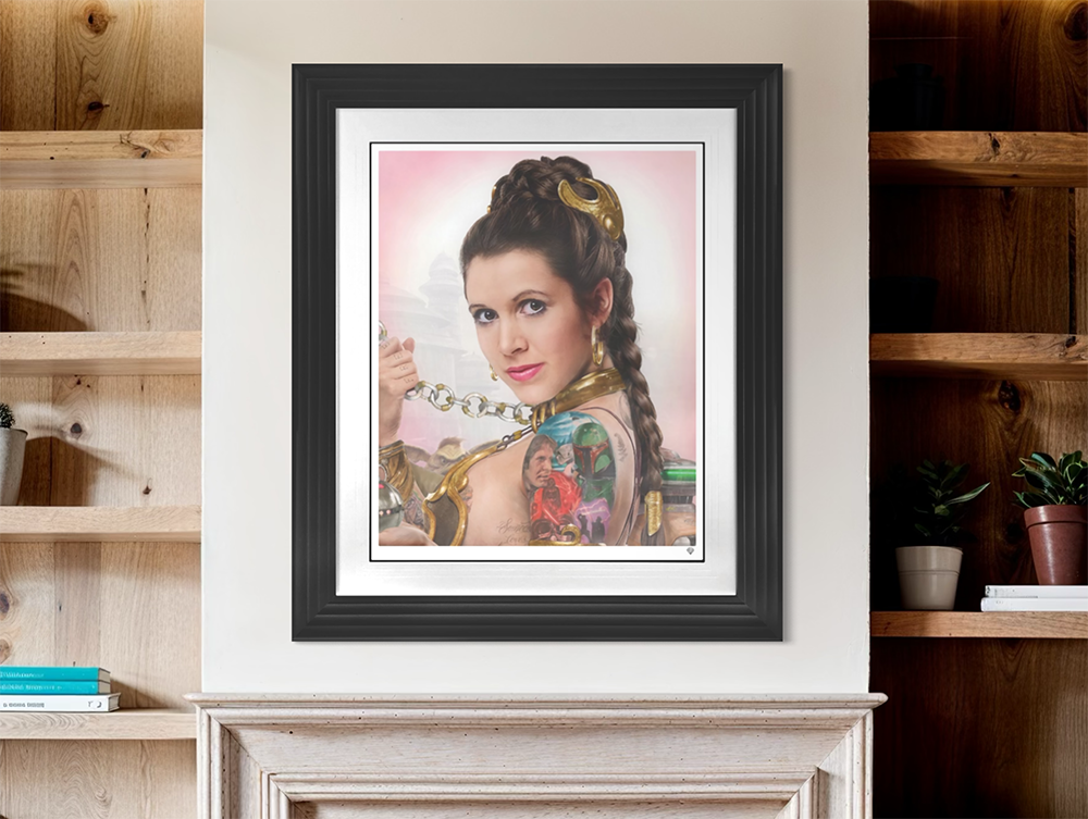 JJ Adams - 'Slave Leia Tattoo' - Framed Limited Edition