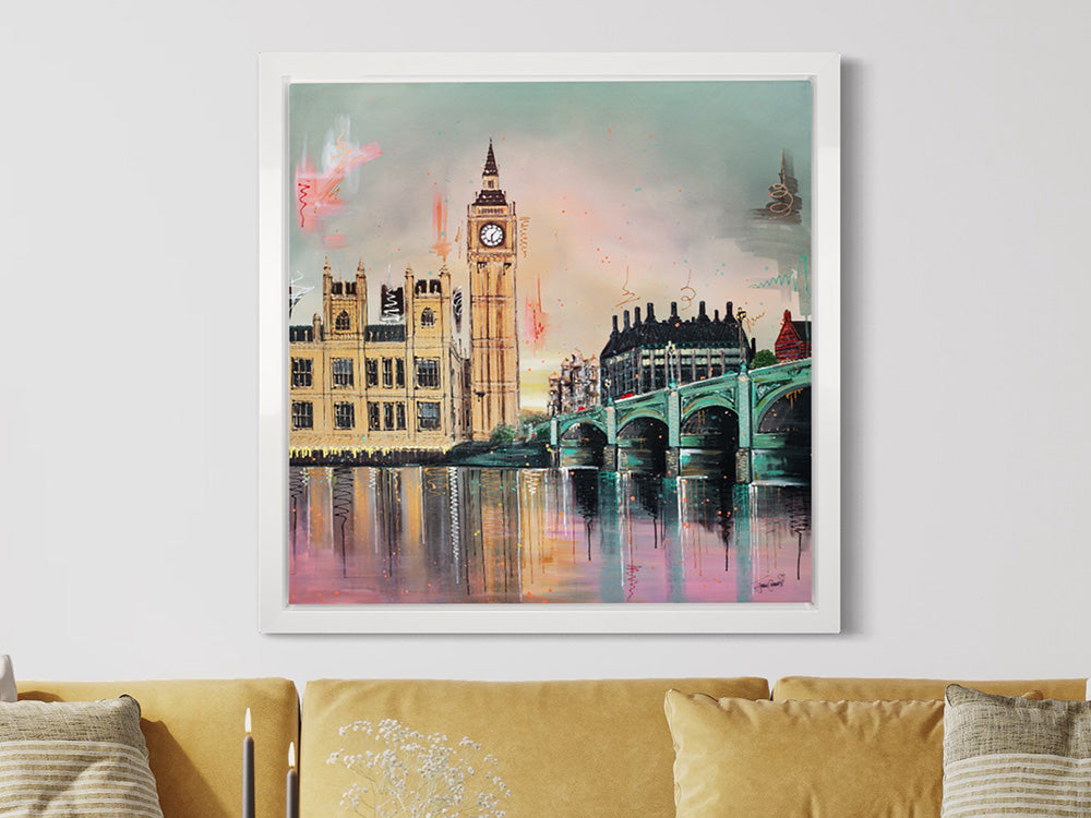 Julie Connor - 'Good Morning Westminster' - Framed Original Artwork