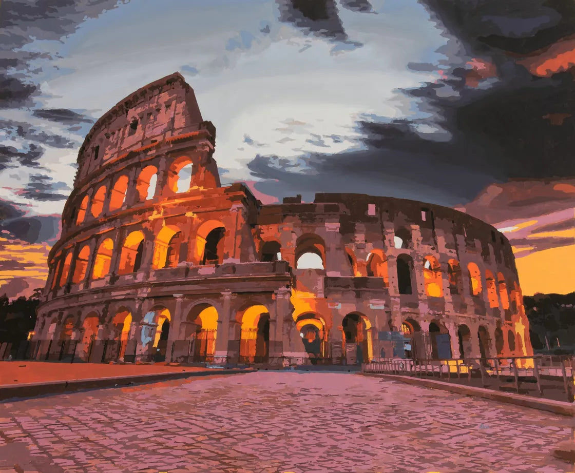 Marco Barberio - 'Colosseo Sunset' - Original Art