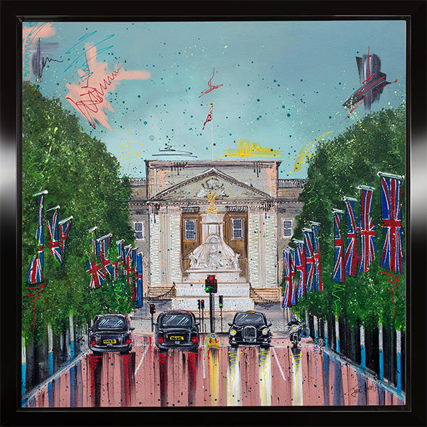 Julie Connor - 'Red Carpet Row' - Framed Original Artwork