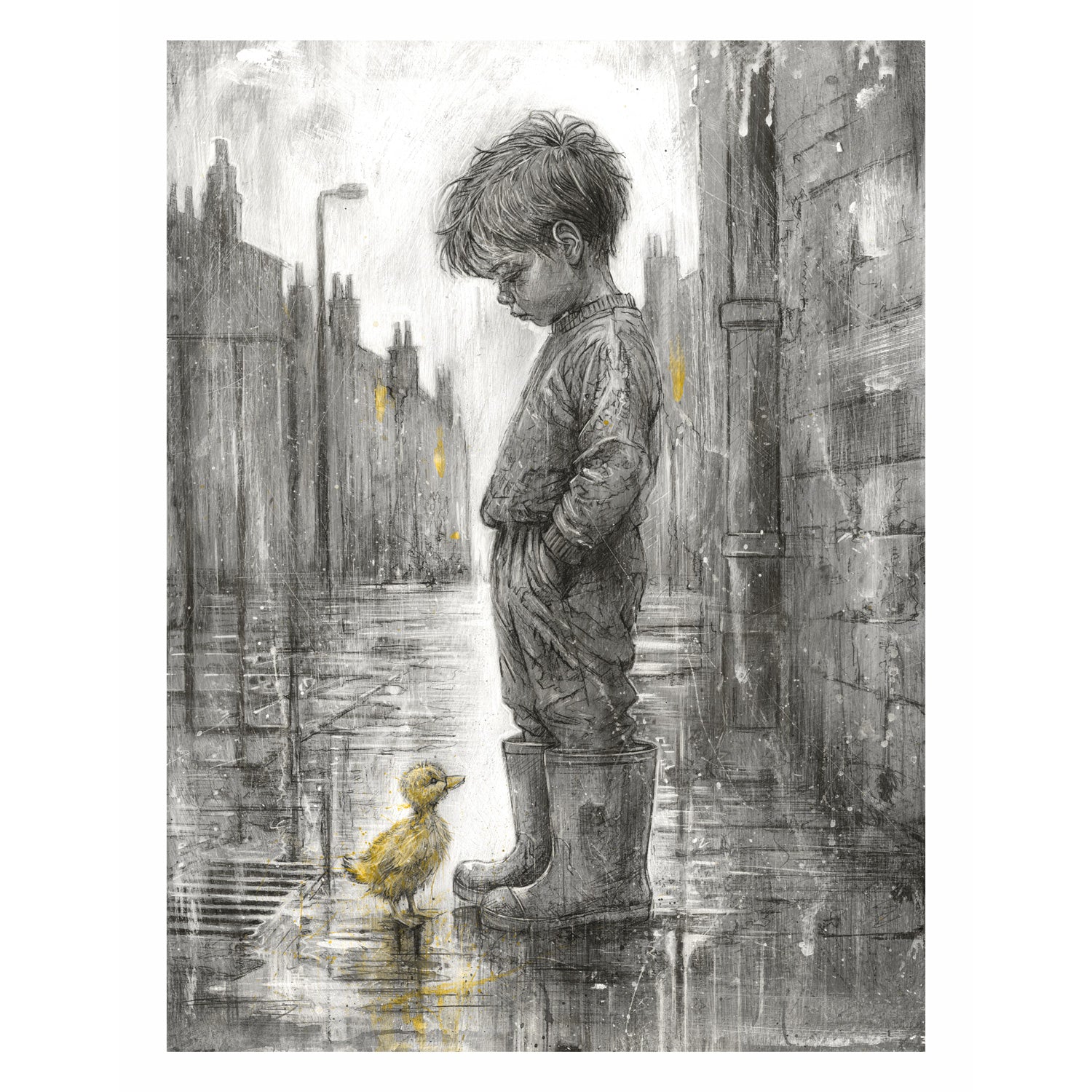 Craig Everett  - 'Waddles And Puddles'- Framed Limited Edition