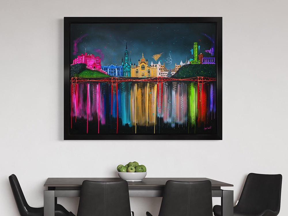 Julie Connor - 'Under The Edinburgh Sky' - Framed Original Artwork