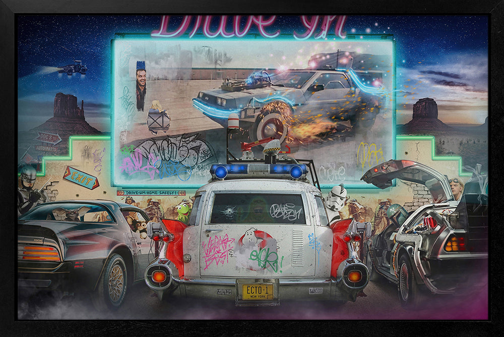 JJ Adams - 'Double Feature' - Framed Original Artwork