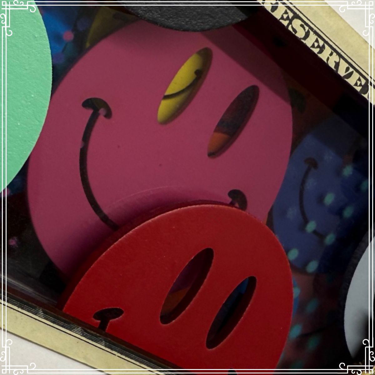 TBOY - 'On A Happy Note'  - Currency Collection - Framed Original