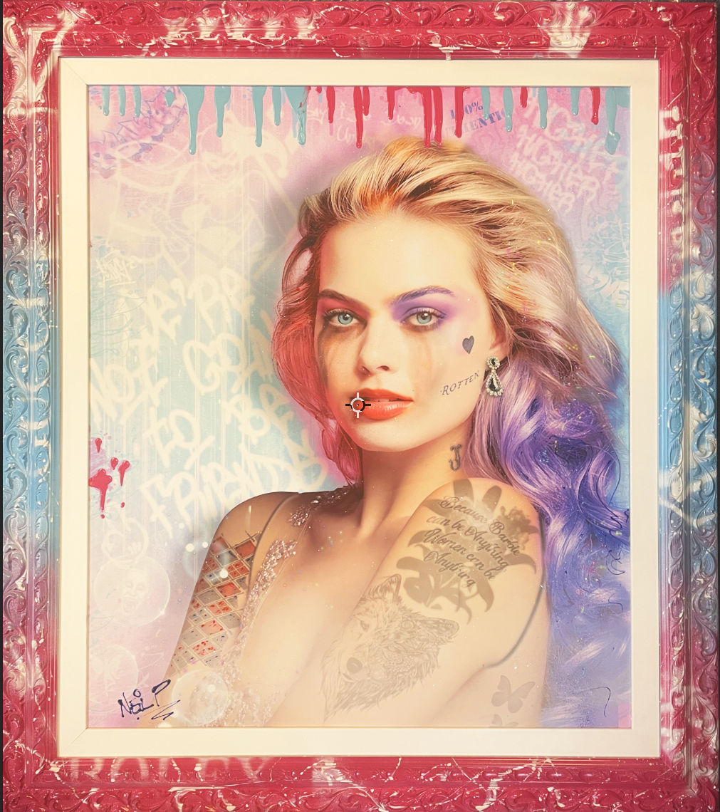 Neil Pengelly - 'Promising Young Woman - Margot Robbie' - Framed Original Artwork