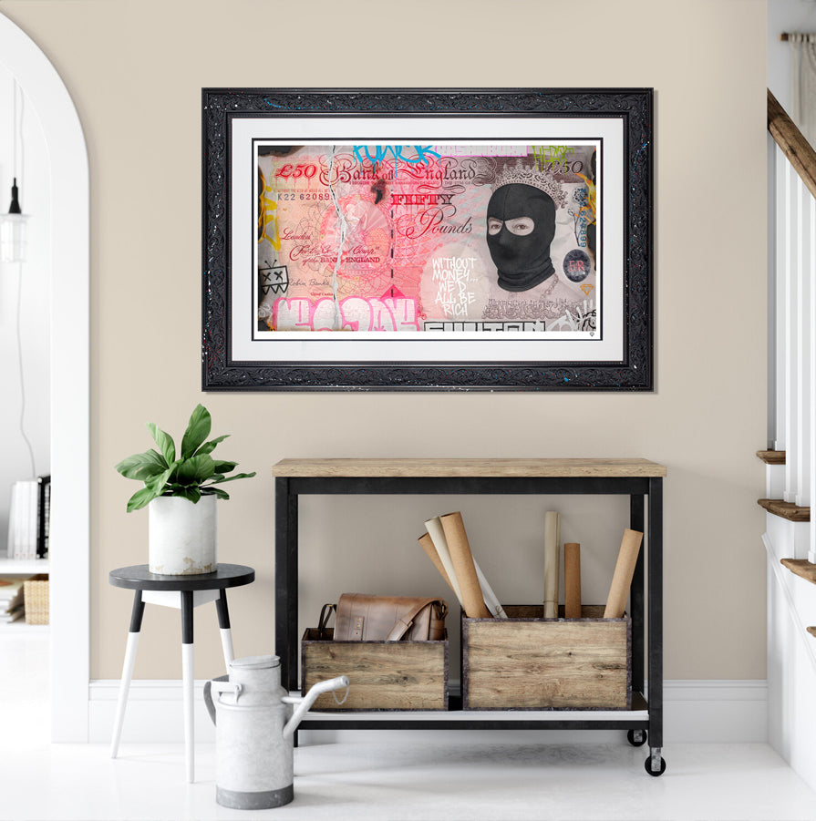 JJ Adams - 'Burning A Hole In Your Pocket' - Framed Limited Edition