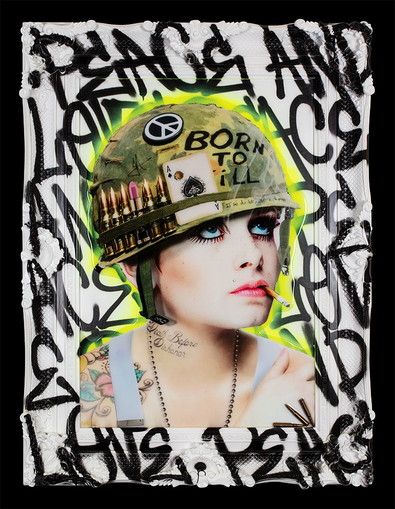 JJ Adams & Ghost - 'Full Metal Vandal (II)' Collaboration - Framed Originals'