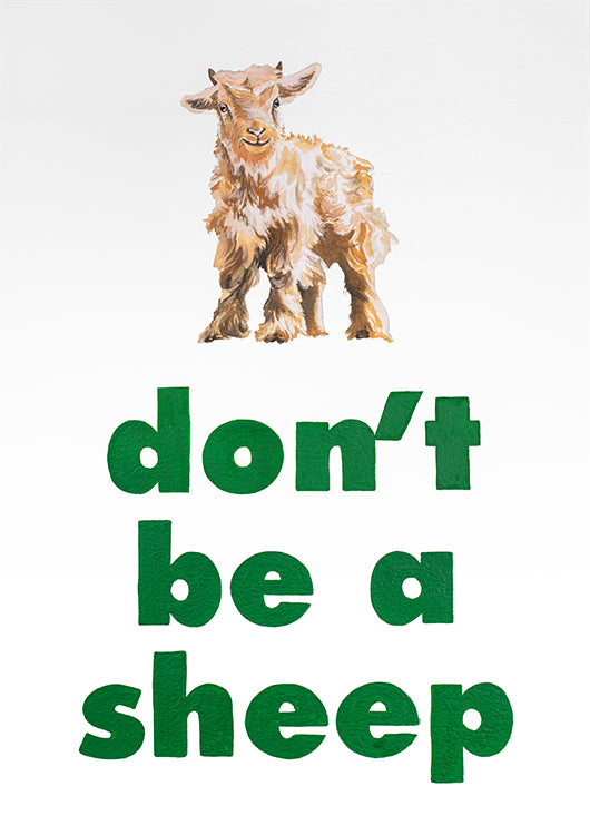 Chess - 'Don't Be A Sheep' - Framed Original Artwork