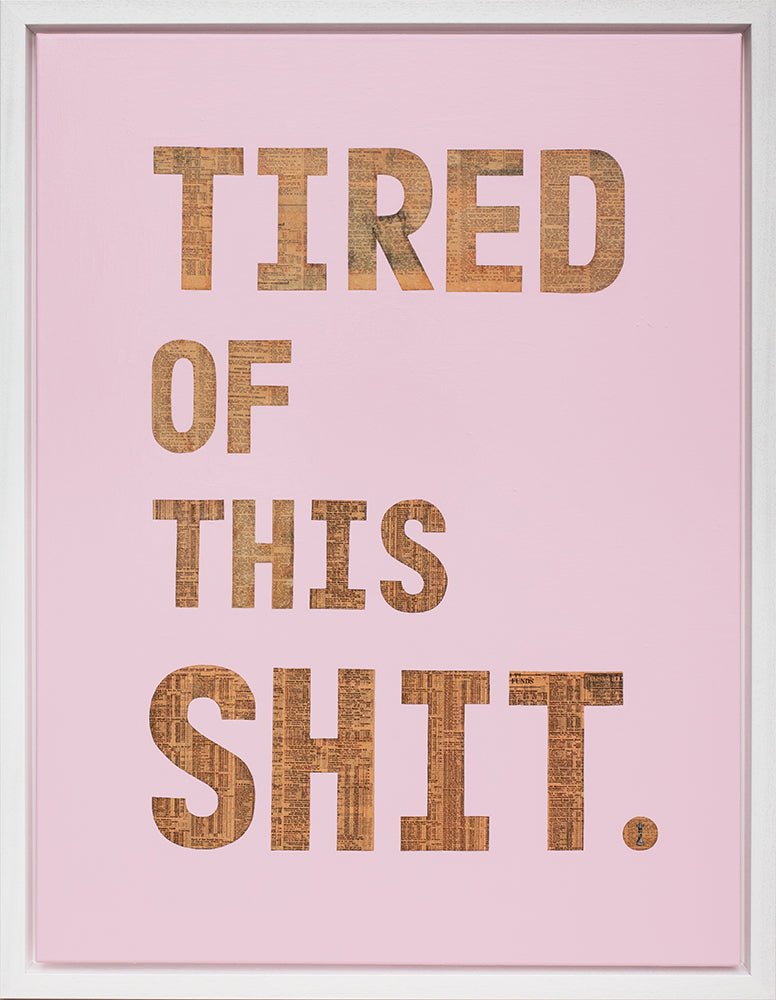 Chess - 'Tired Of This Shit' - Framed Original Artwork