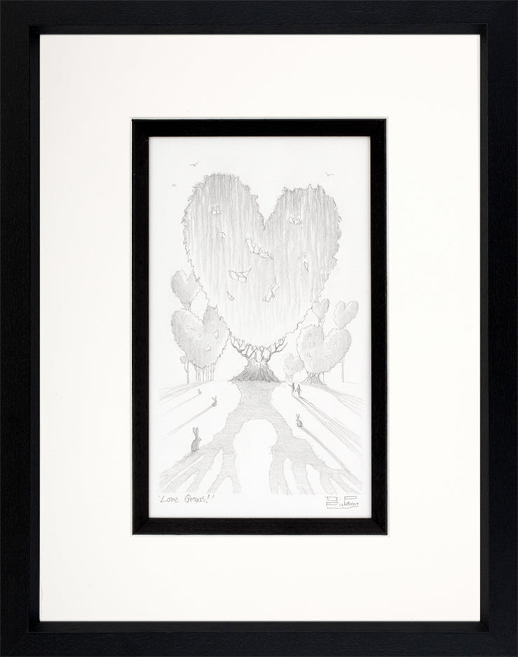 Derrick Fielding- 'Love Grows' - Framed Original Sketch