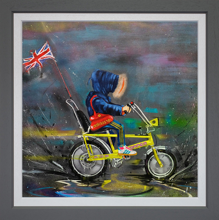 Wild Seeley - 'Snorkel Chopper - Yellow' - Framed Limited Edition