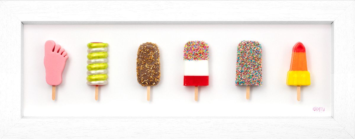 Dotty - 'Freeze Frame - Original Artwork ' - Framed Resin Installation