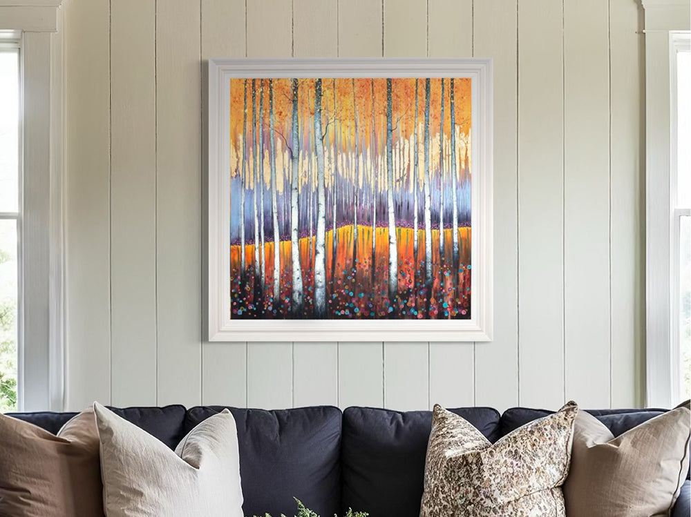 Dale Bowen -  'Birch Forest II' - Framed Original Art