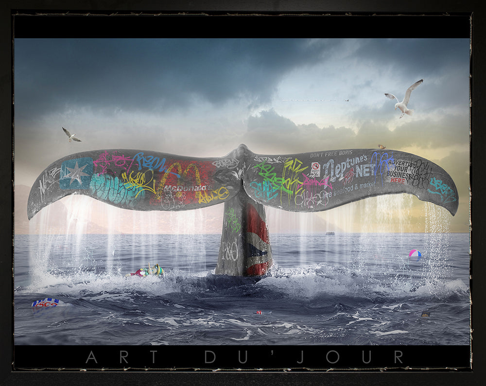 JJ Adams - 'A Whales Tale' - Framed Original Artwork