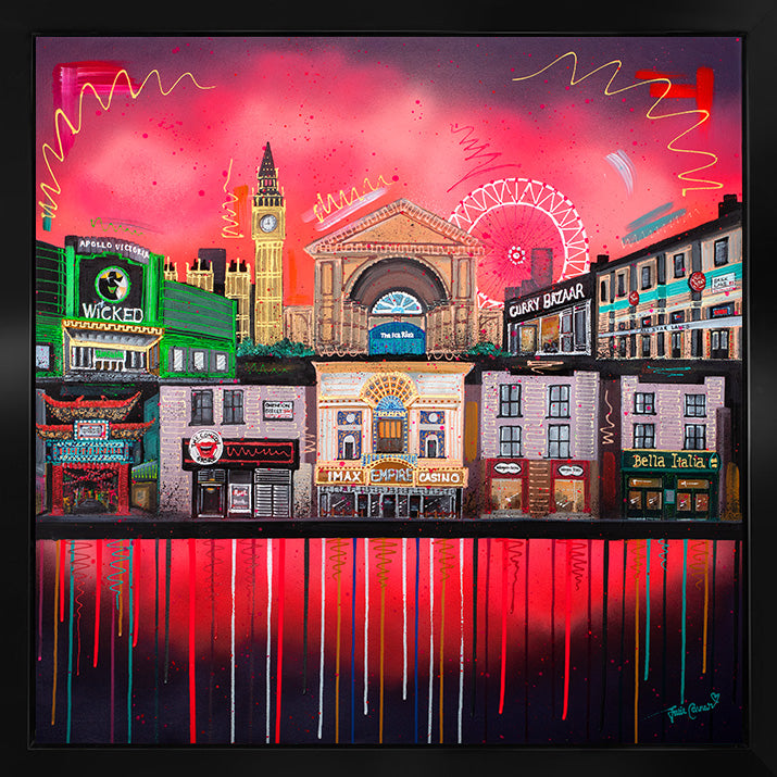 Julie Connor - 'Date Night' - Framed Original Artwork — New Look Art