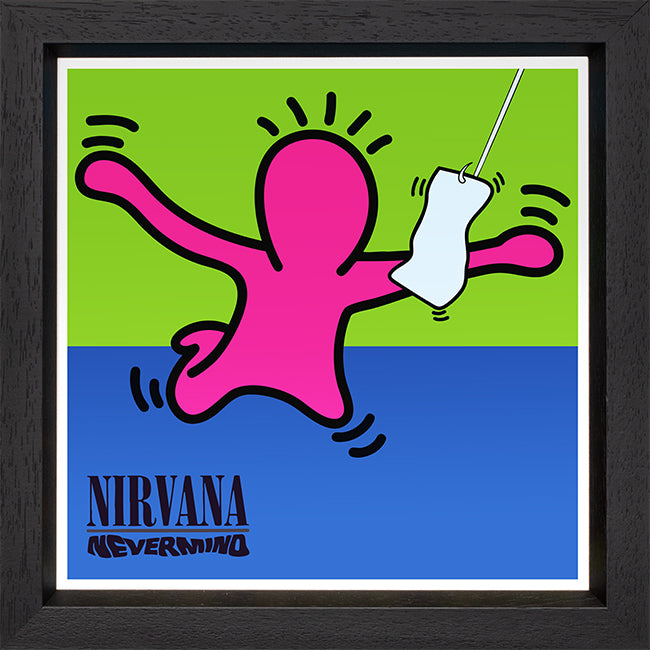 TBOY - 'Nevermind  (Nirvana)' - Keith Haring 12" Album Series - Framed Limited Edition