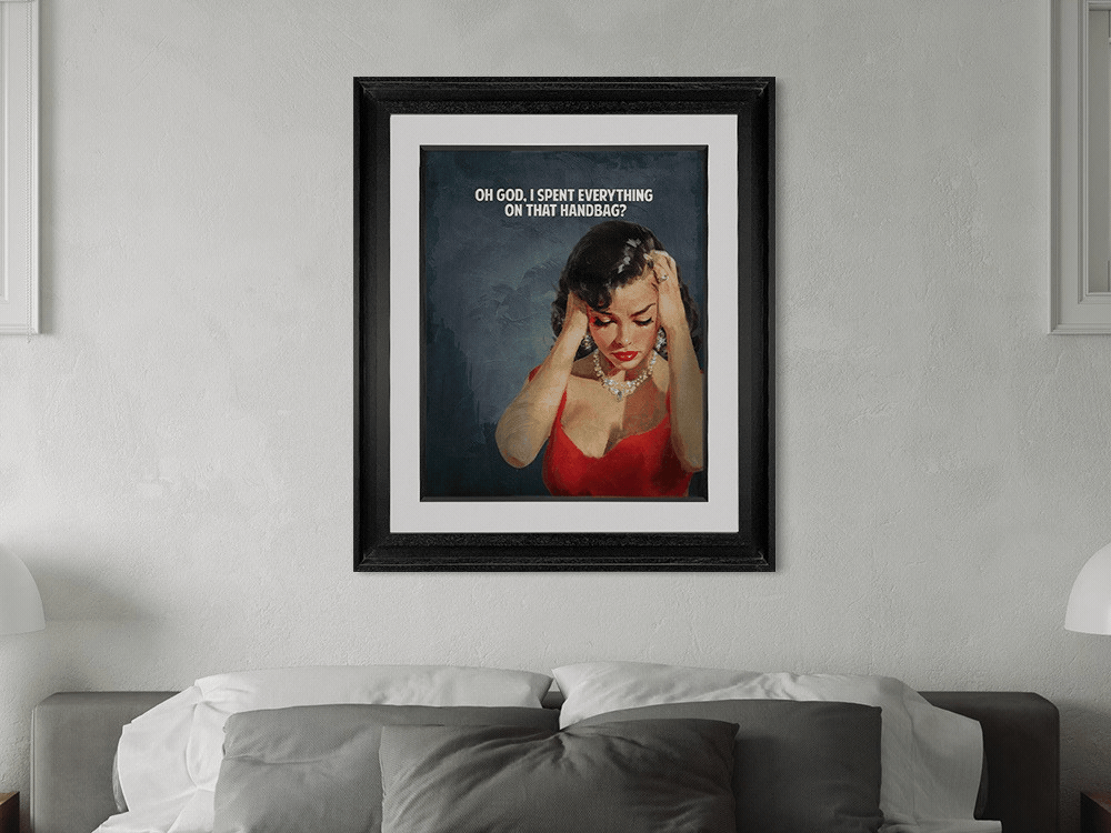 Sam Wolfe - 'That Handbag' - Framed Lenticular Limited Edition