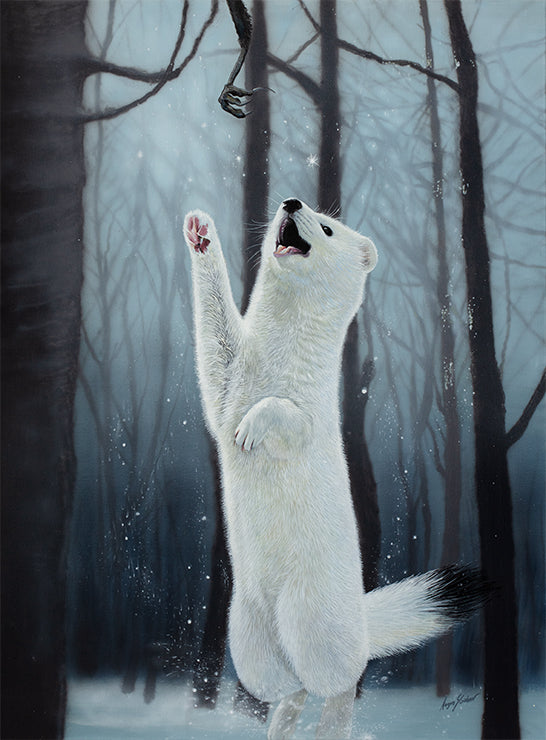 Angus Gardner - 'Preying In The Snow' - Framed Limited Edition