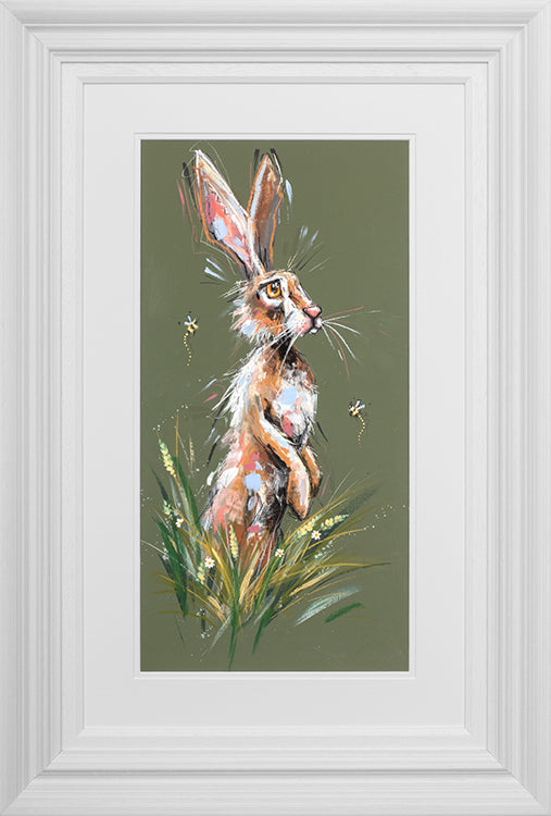 Ashley Saunders -  'Amongst The Tall Grass' - Framed Original Artwork
