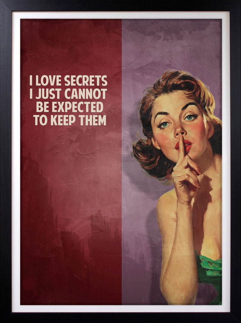 Sam Wolfe - 'I Love Secrets' - Framed Limited Edition