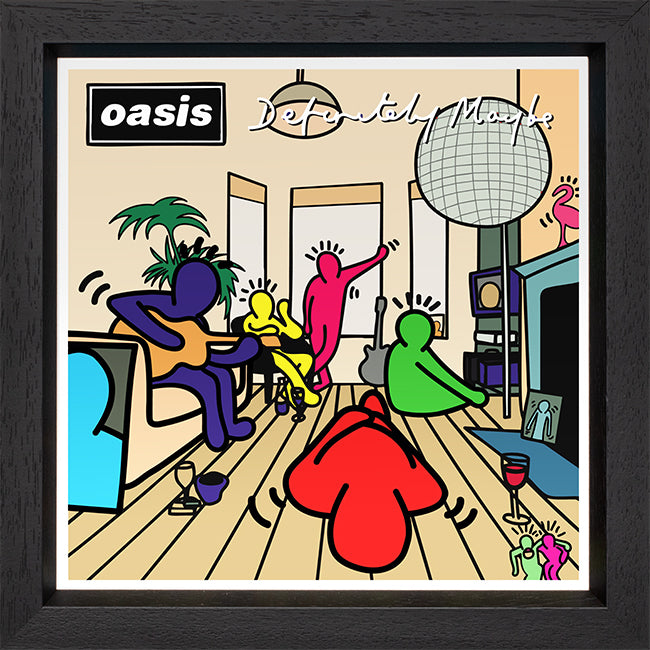 TBOY - 'Definitely Maybe (Oasis)' - Keith Haring 12" Album Series - Framed Limited Edition