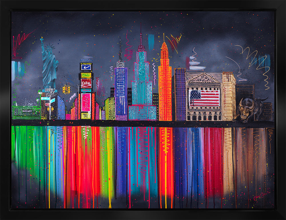 Julie Connor - 'The Empire State' - Framed Original Artwork — New Look Art