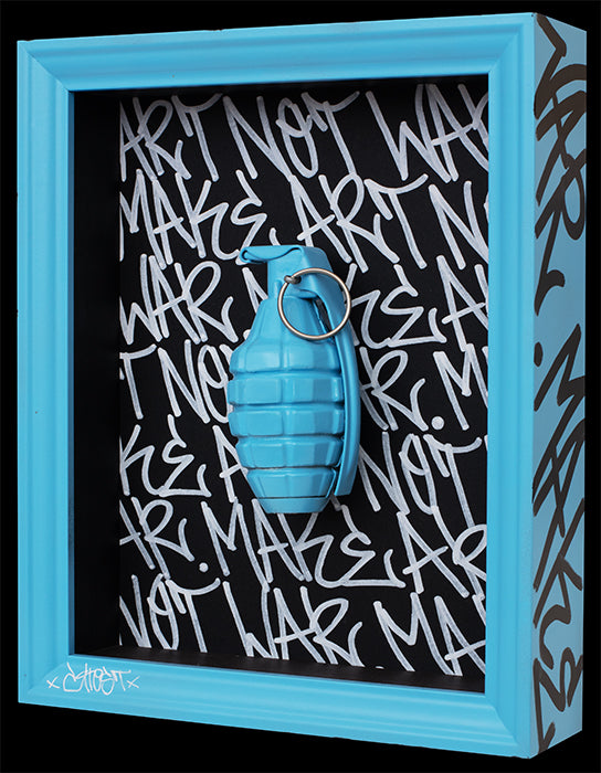 Ghost - 'Pop-Art-Ganda, Grenade 7' - Framed Original Artwork