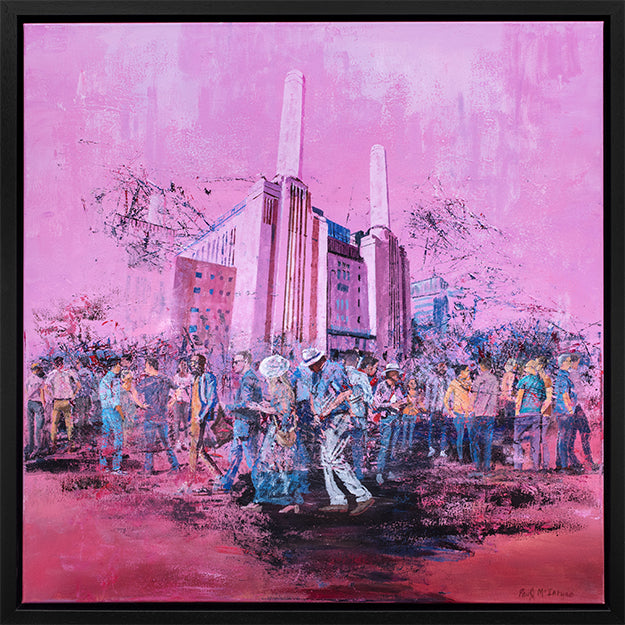 Paul McIntyre - 'Visiting Battersea Power Station' - Framed Original Artwork