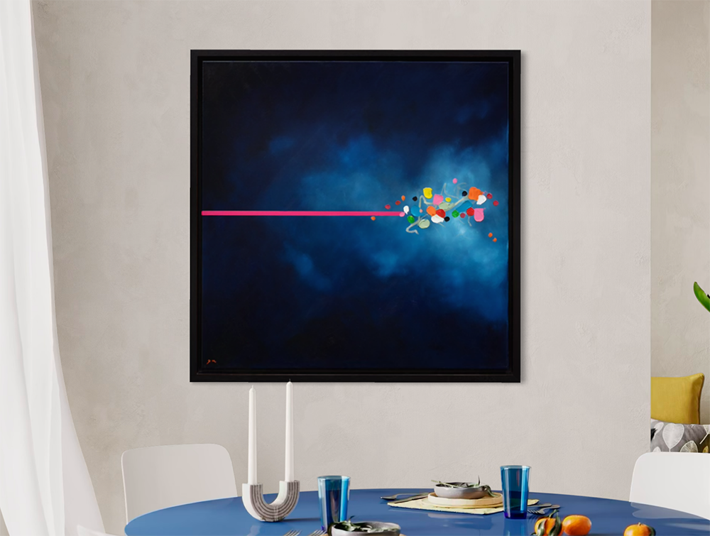 Darcey Munroe - 'Out Of The Blue' - Framed Original Artwork