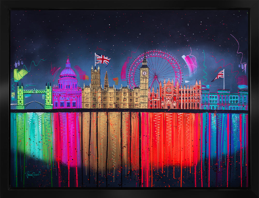 Julie Connor - 'Under The London Stars' - Framed Original Artwork — New ...