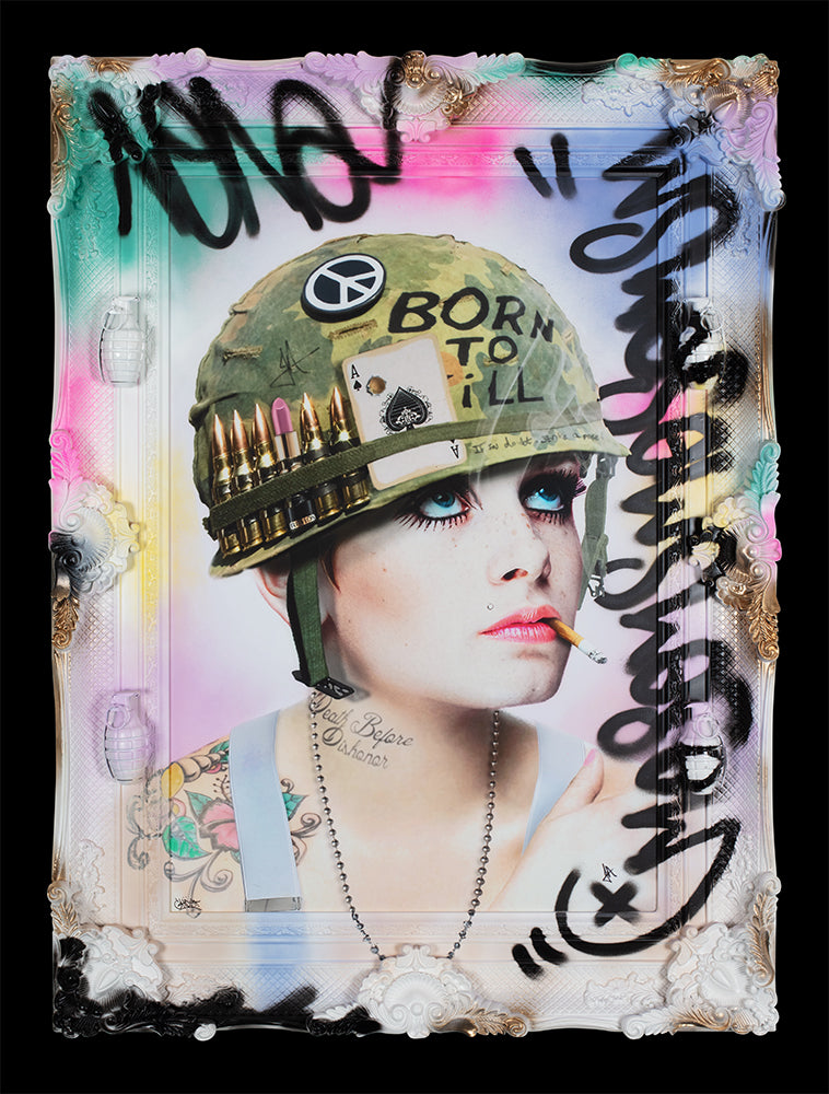 JJ Adams & Ghost - 'Full Metal Vandal (X)' Collaboration - Framed Originals'