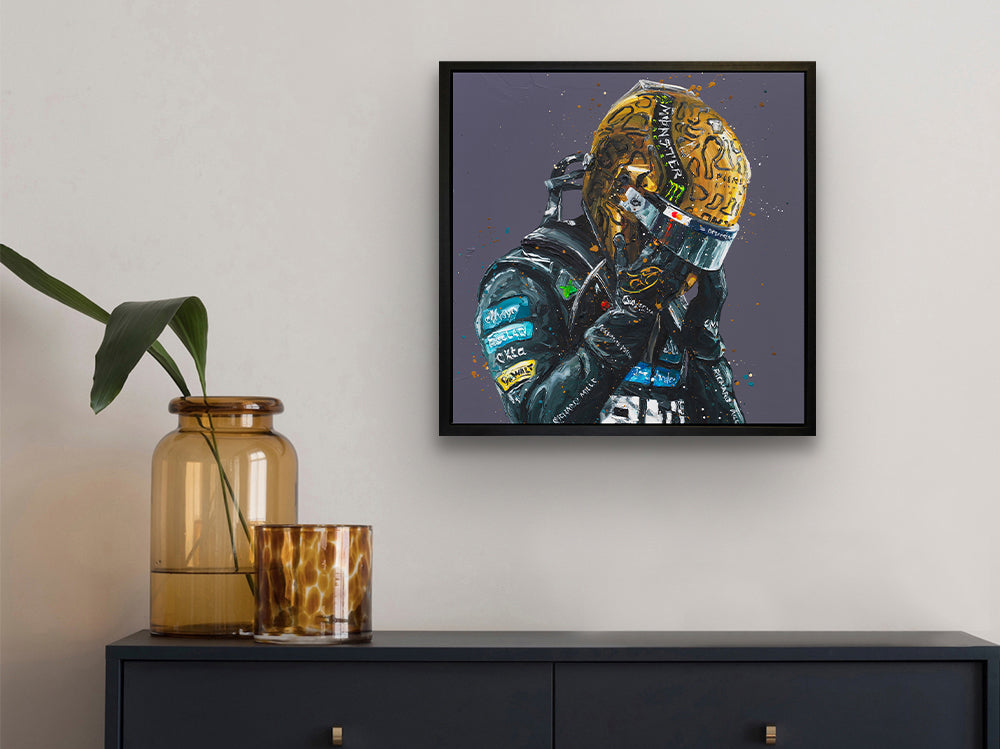 Paul Oz - 'Lando Norris - Golden Tears' - Wall Of Champions - Mini-Square Edition