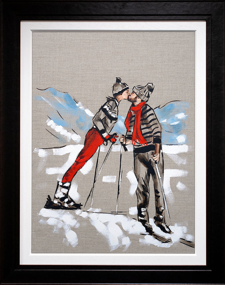 Richard Blunt - 'See You On The Slopes' - Framed Original Sketch
