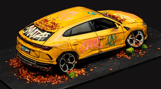 JJ Adams - 'Stolen Recovered - - Lamborghini Urus' -  Original Sculpture