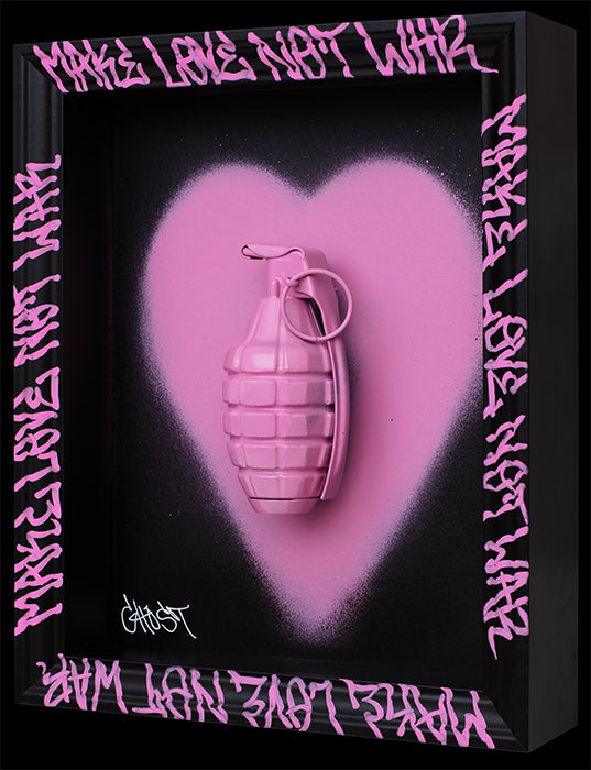 Ghost - 'Pop-Art-Ganda, Grenade 12' - Framed Original Artwork