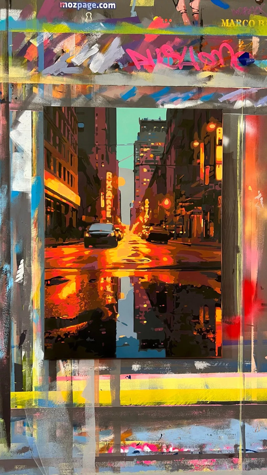 Marco Barberio - 'New York City Rain #5' - Original Art