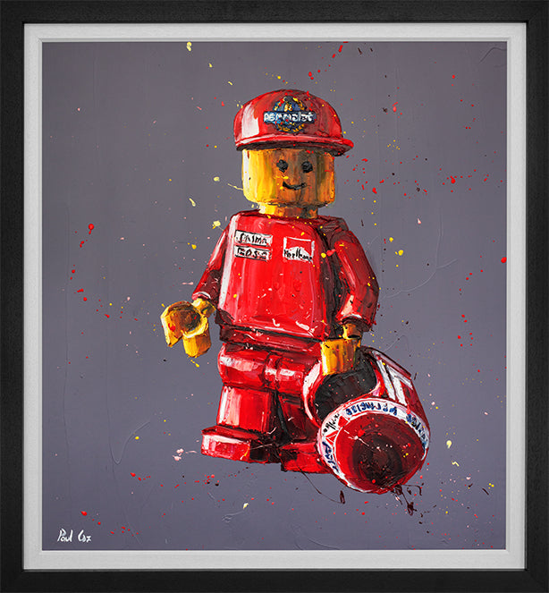 Paul Oz - 'Only The Best Is Good Enough' -( Lego Lauda) - Framed Original