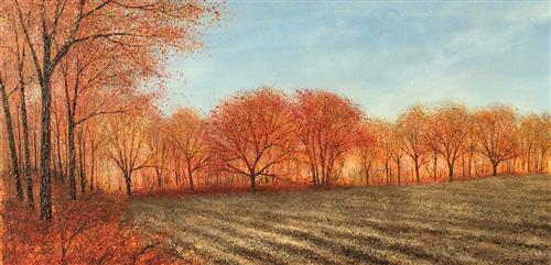 Chris Bourne - 'The Autumn Clearing' - Framed Original Art