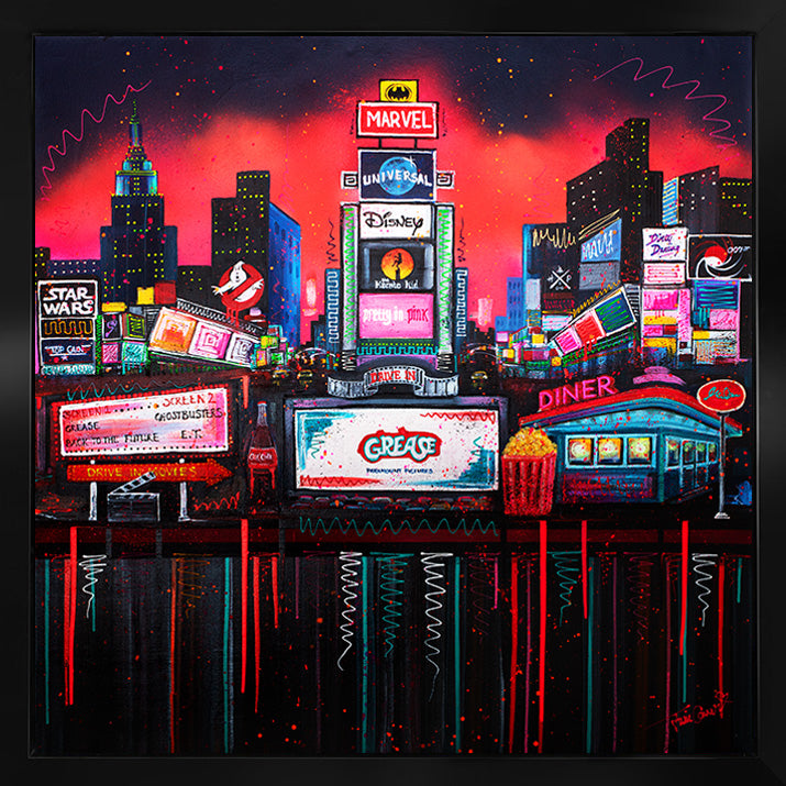 Julie Connor - 'Movie Night' - Framed Original Artwork