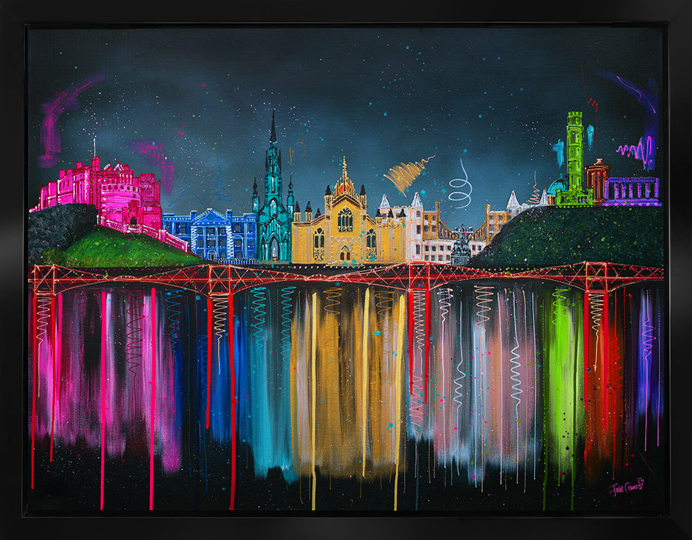Julie Connor - 'Under The Edinburgh Sky' - Framed Original Artwork