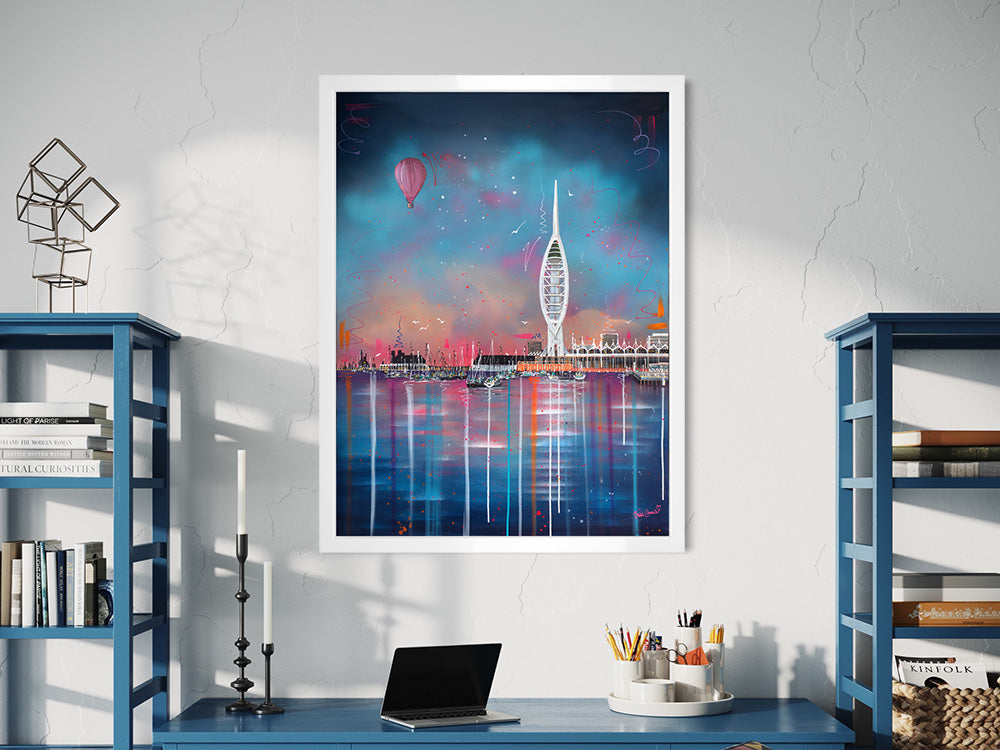 Julie Connor - 'Spinnaker Sunset' - Framed Original Artwork