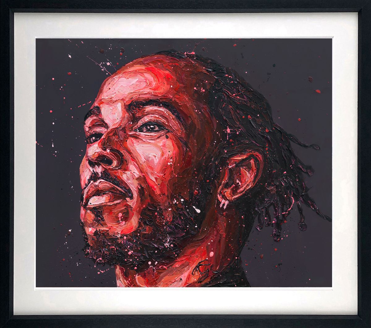 Paul Oz  'Lewis Now In Red' - Framed Limited Edition