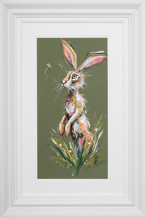 Ashley Saunders -  'Did You Hare That?' - Framed Original Artwork