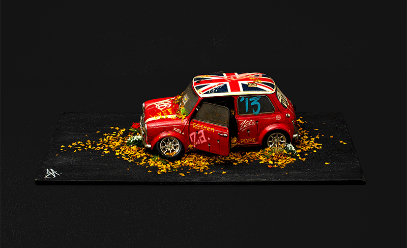 JJ Adams - 'Stolen Recovered - Mini Cooper Sport" (1997)' -  Original Sculpture