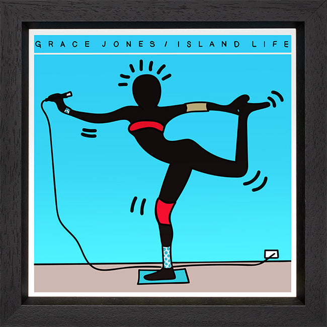 TBOY - 'Island Life  (Grace Jones)' - Keith Haring 12" Album Series - Framed Limited Edition