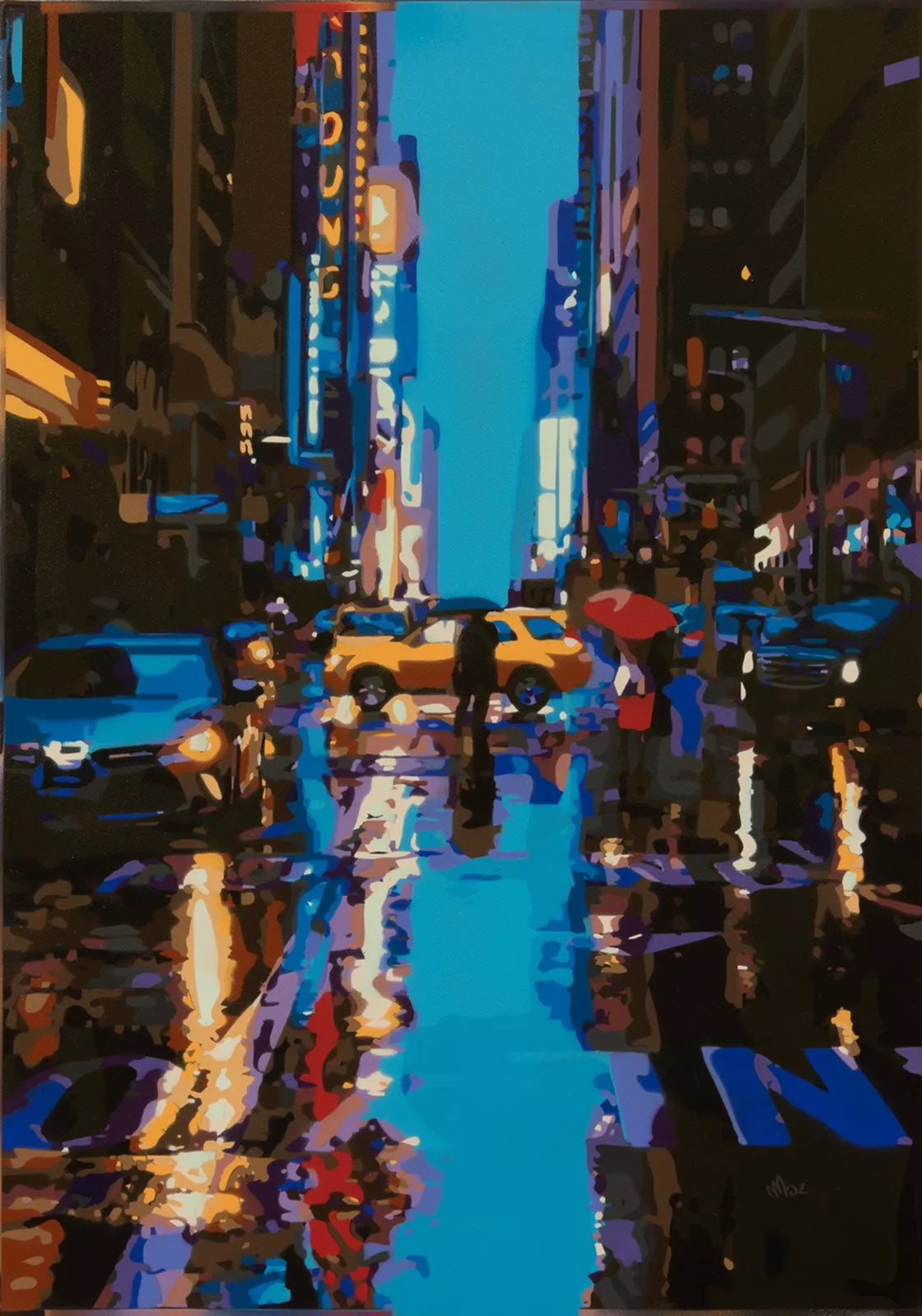 Marco Barberio - 'New York City Rain #2' - Original Art