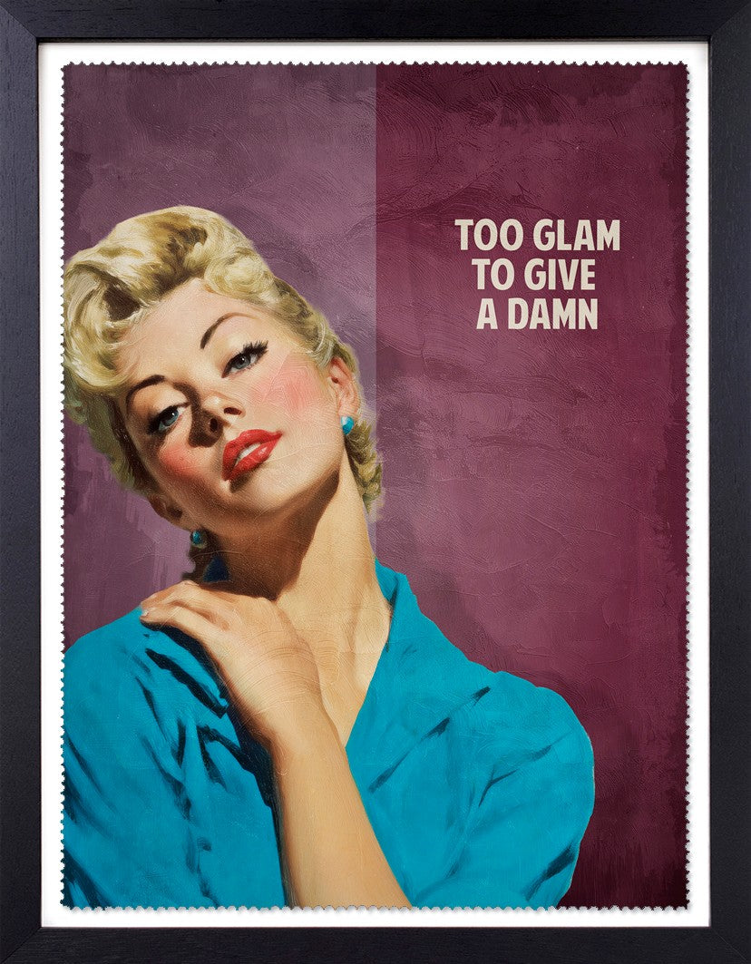 Sam Wolfe - 'Too Glam To Give A Damn' - Framed Limited Edition